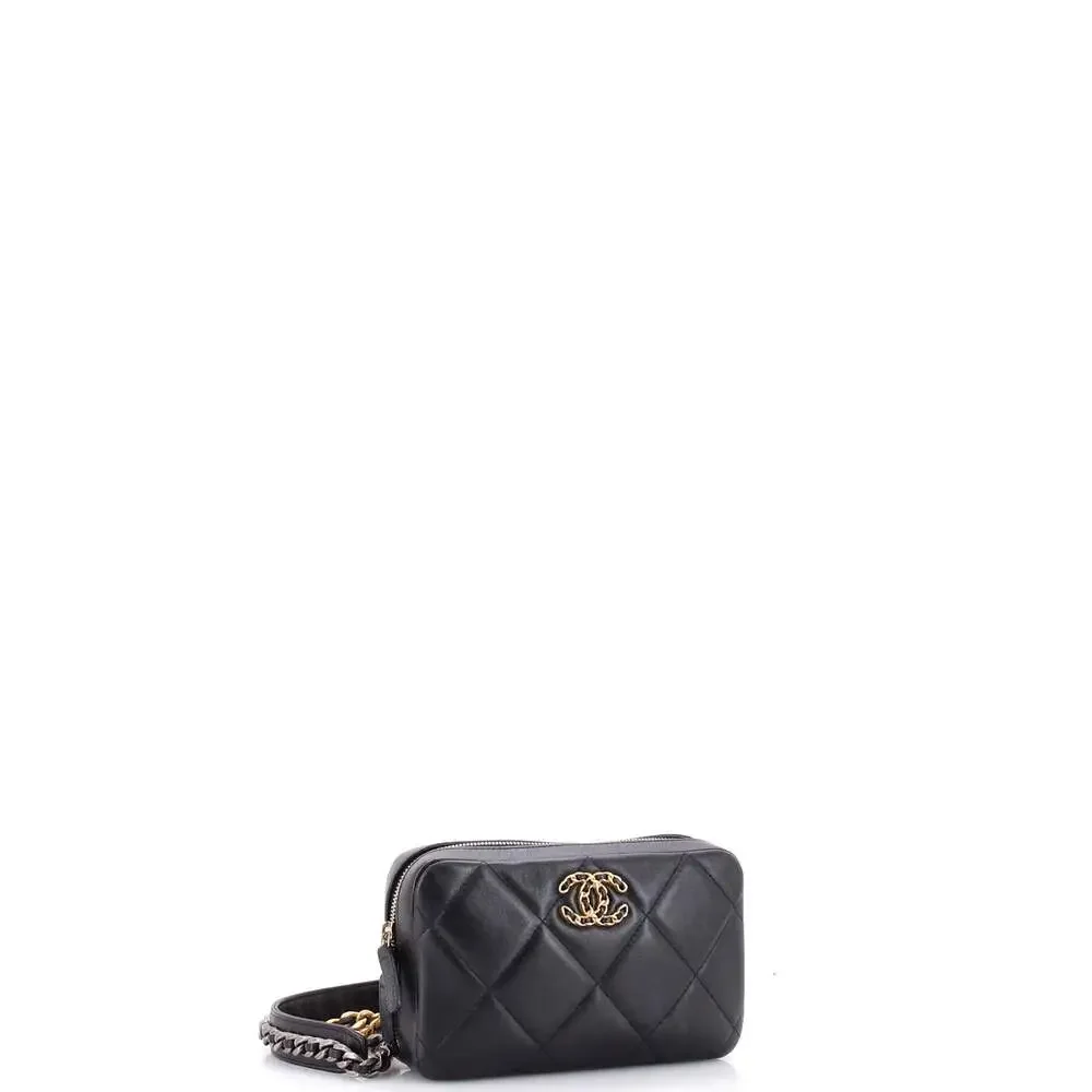 Chanel 19 Zipped Phone Holder Crossbody #266311C33B